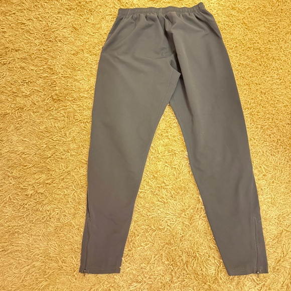 Under Armour Storm Heatgear Track Pants Men L Gray Ankle Zip Gym Running - Picture 2 of 9